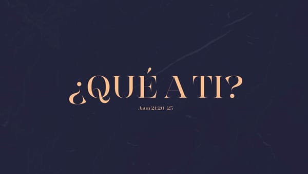 ¿QUÉ A TI?